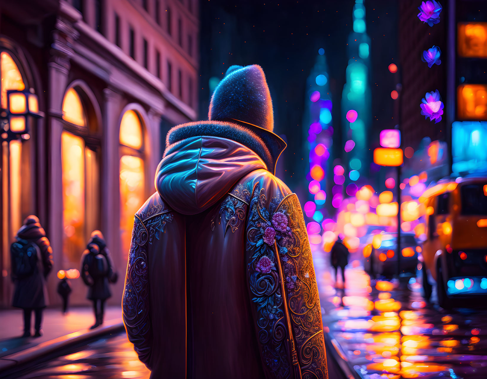רחובות ניו יורק בלילה