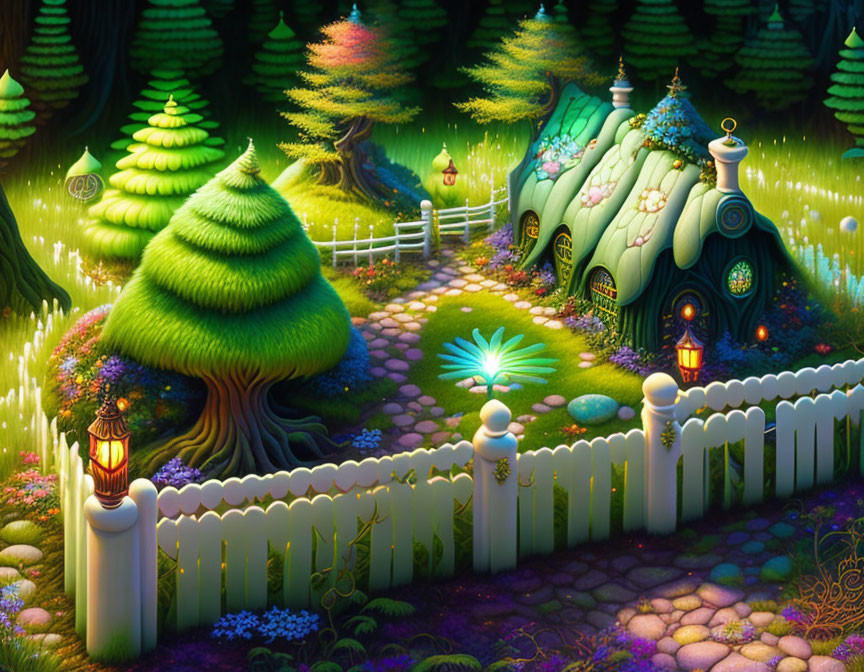 The enchanted forest houses