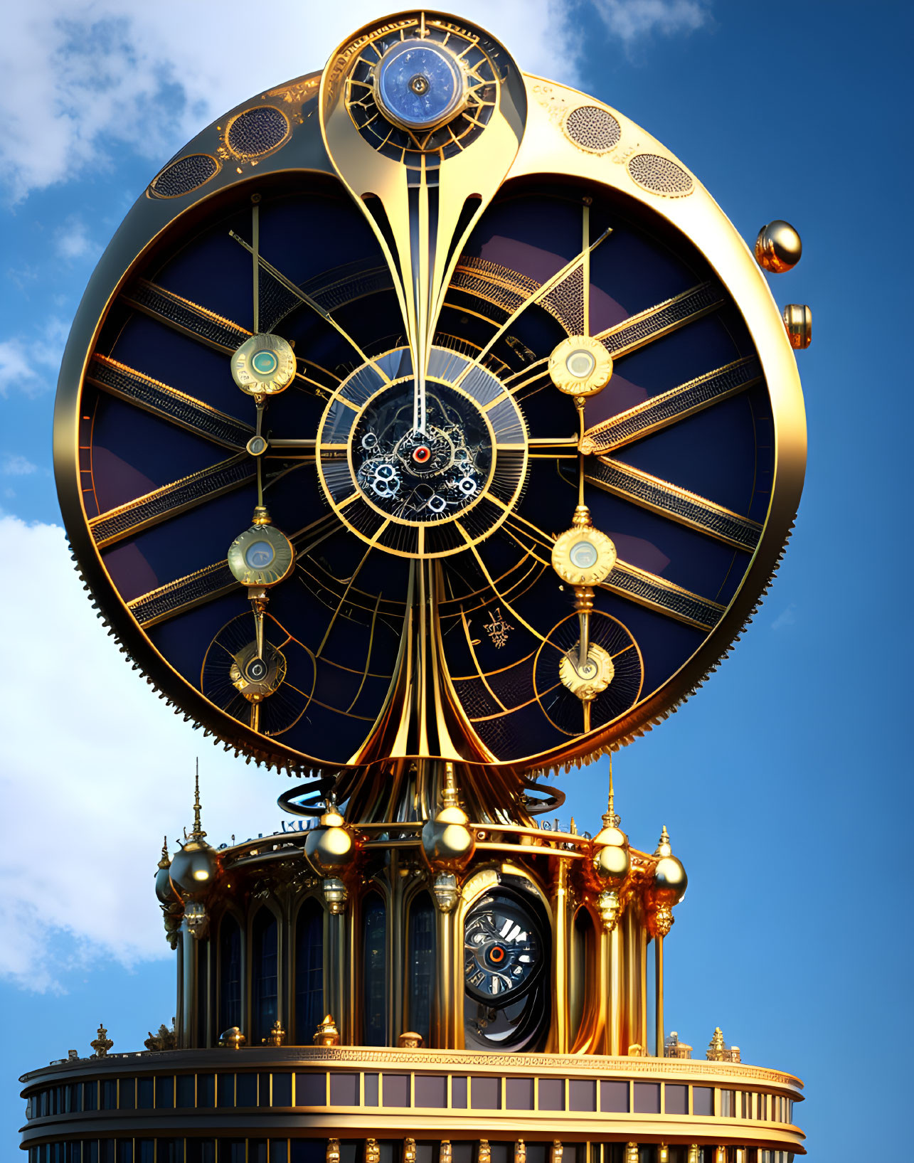 Tourbillion clock tower