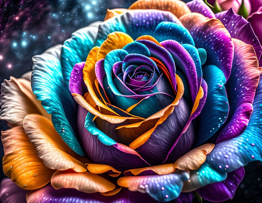Universe turned into a rose
