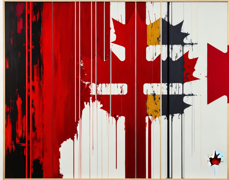 Canadian Flag by Rauschenberg