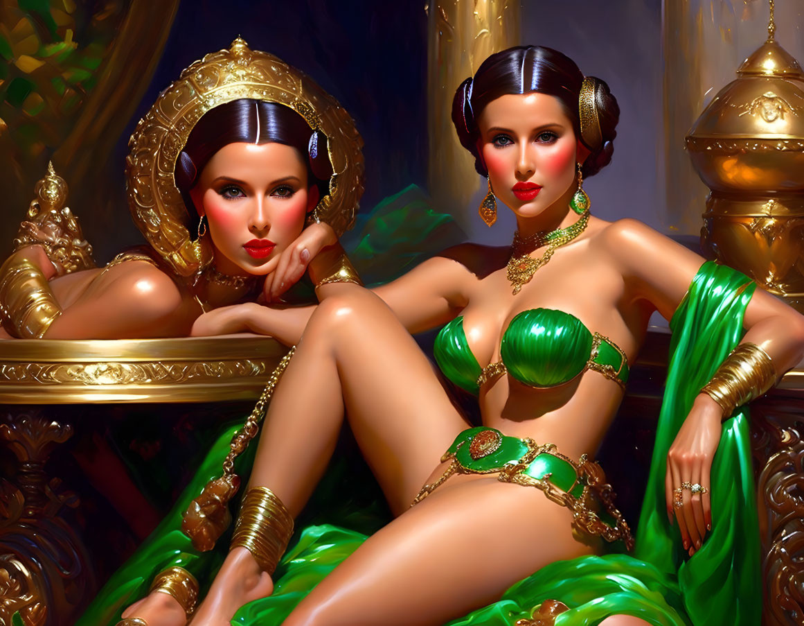 Bronze and Jade bikini