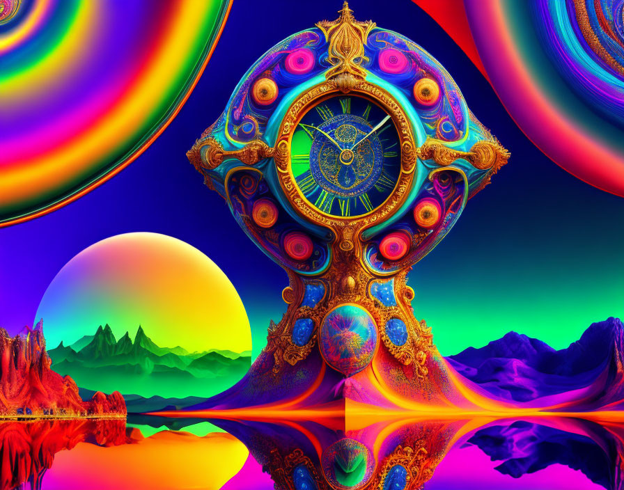 Fantasy world clock 