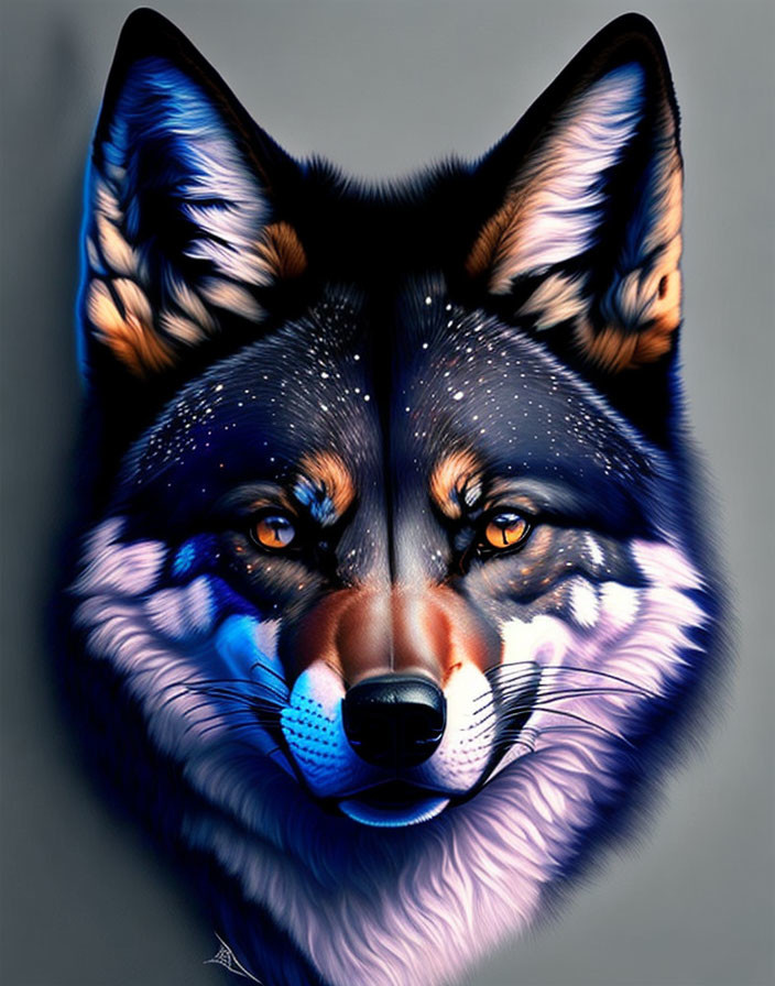 Wolf face