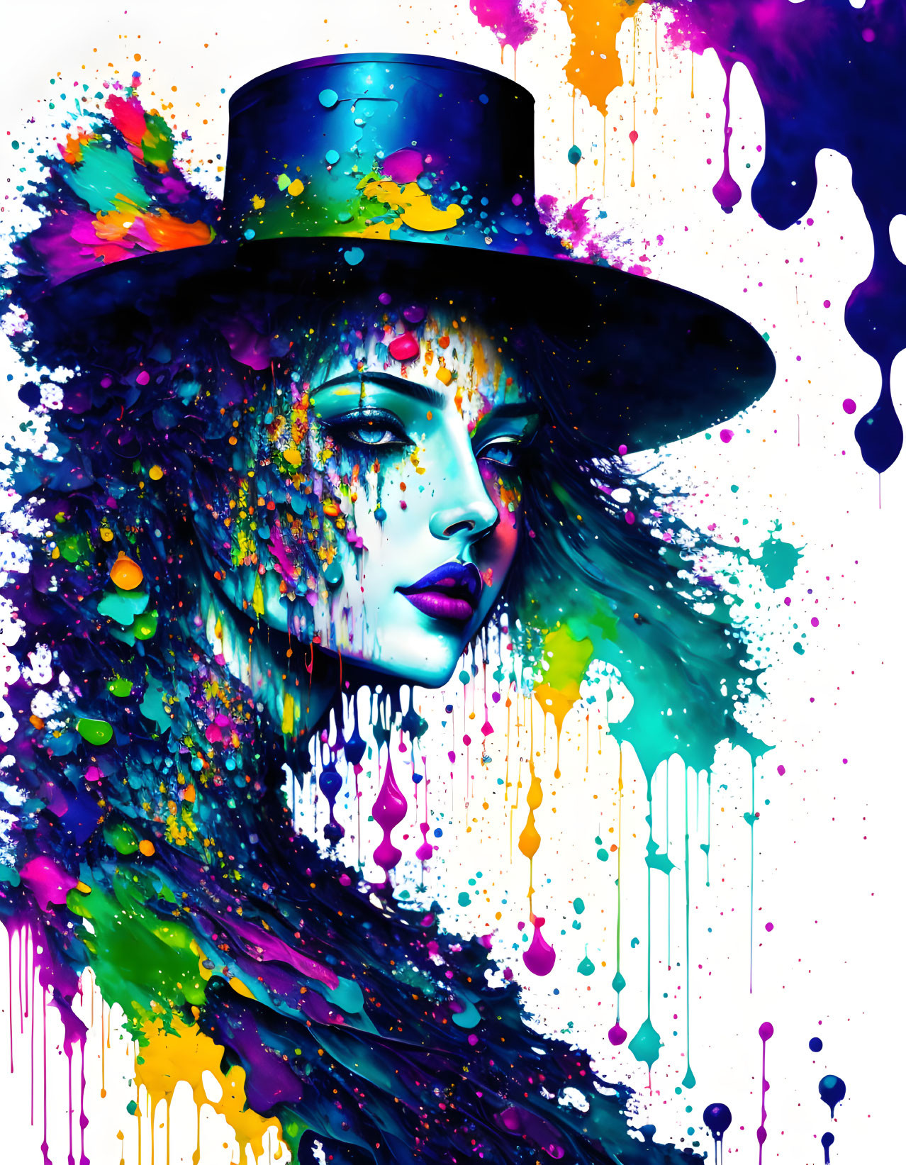 Painted hatter