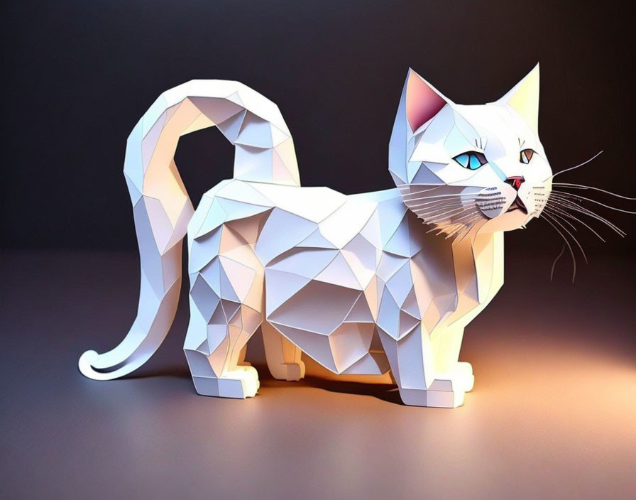 Papercraft cat