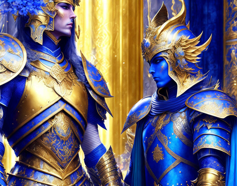 Warriors in blue and gold