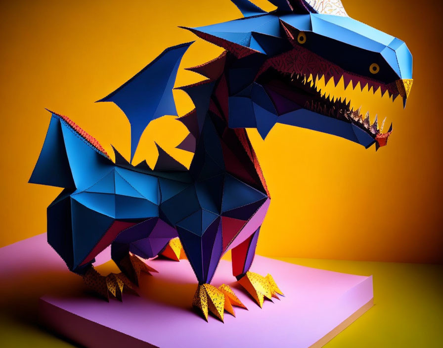 Papercraft dragon