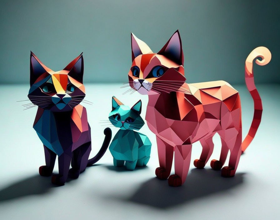 Papercraft cats