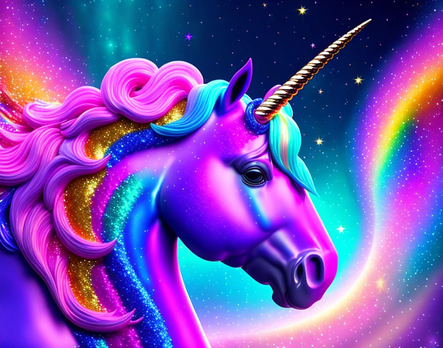 Colorful unicorn 