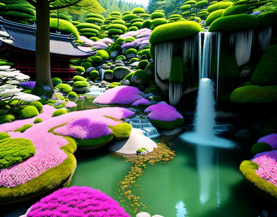 Japanese fantasy garden