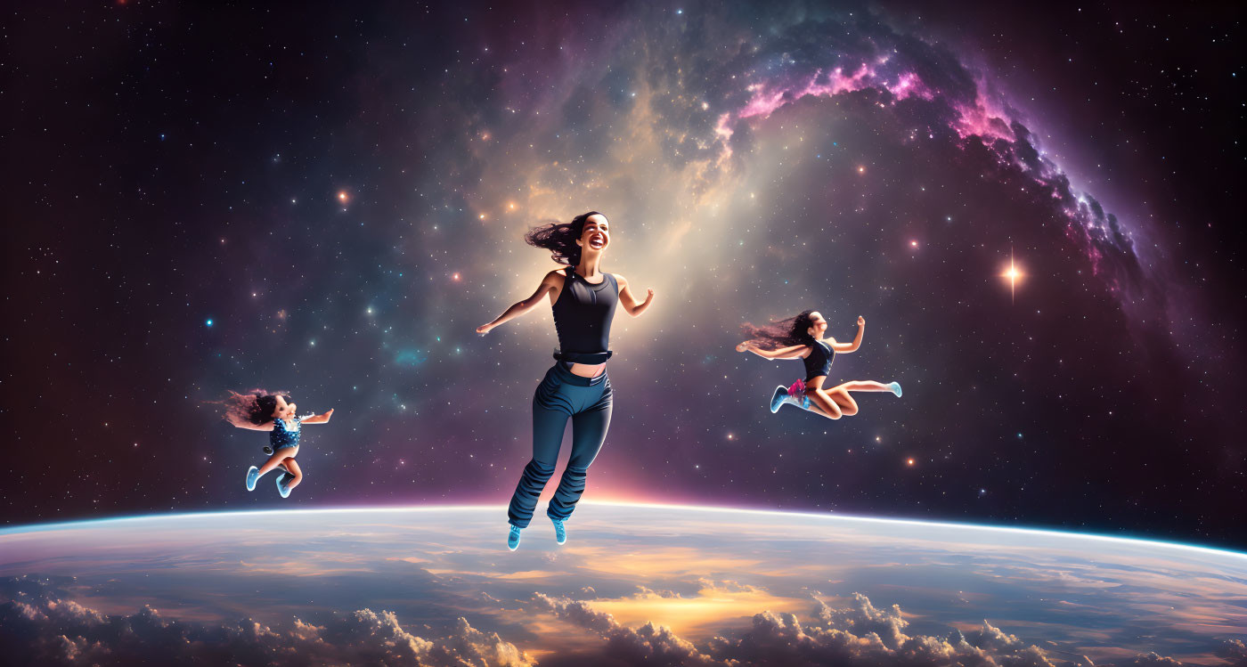 Jumping in space