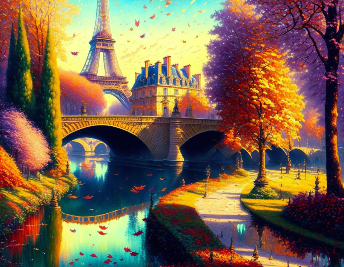Autumn afternoon in Paris