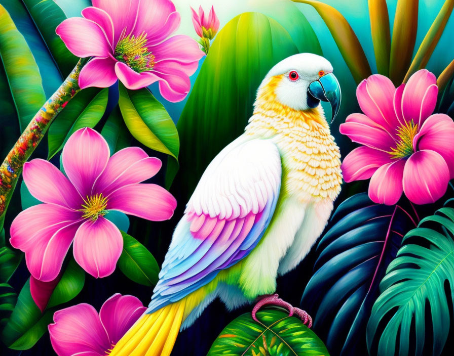 Tropical exotic parrot