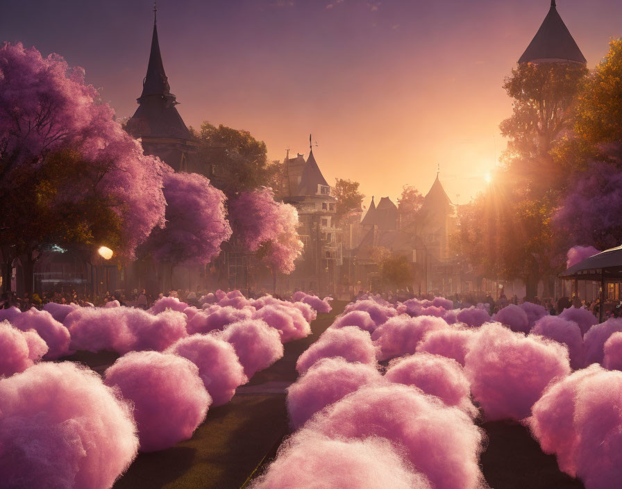Cotton candy town