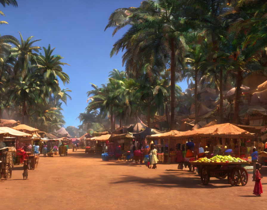 A market in Africa 