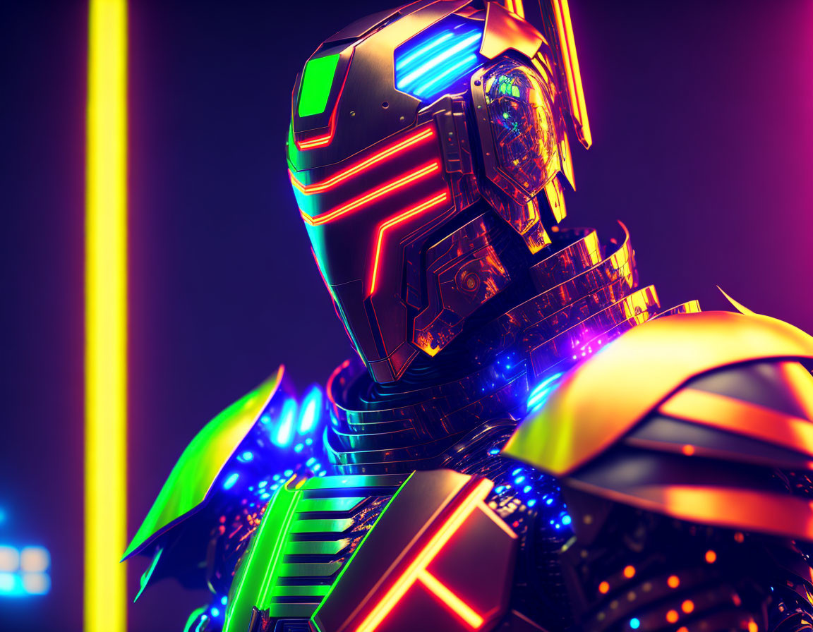 Neon Cyber Ronin