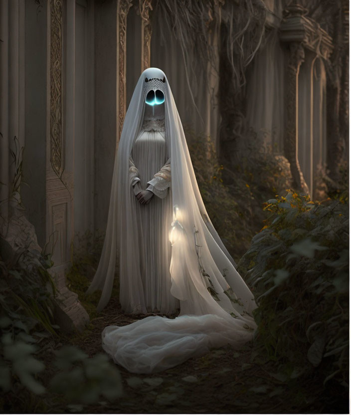 creepy ghost lady