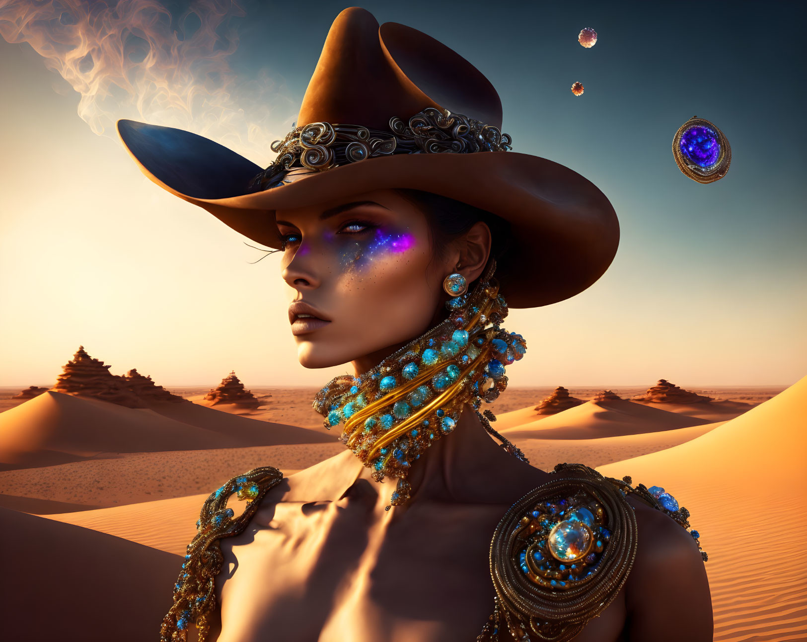 Cowgirl in the desert
