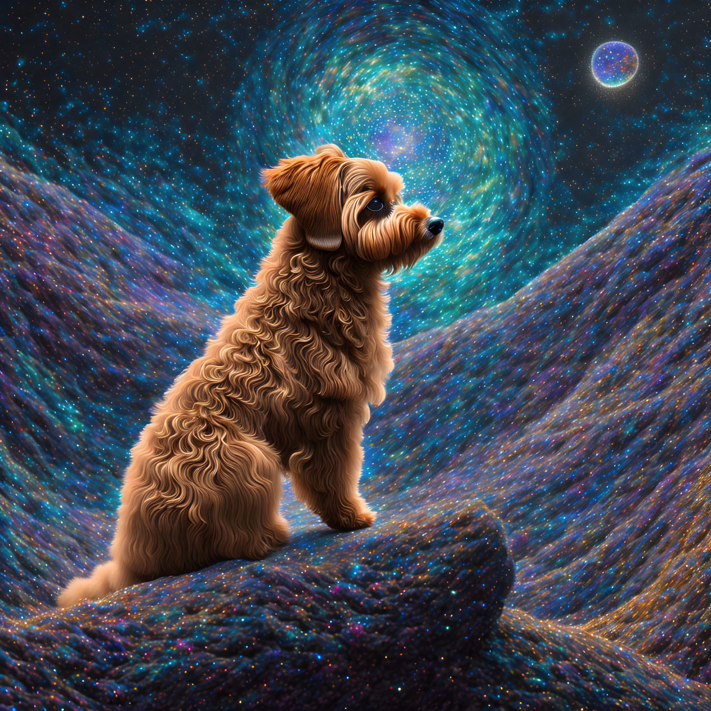 Small dog in the Universe