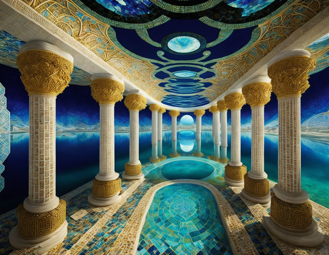 Underwater temple 