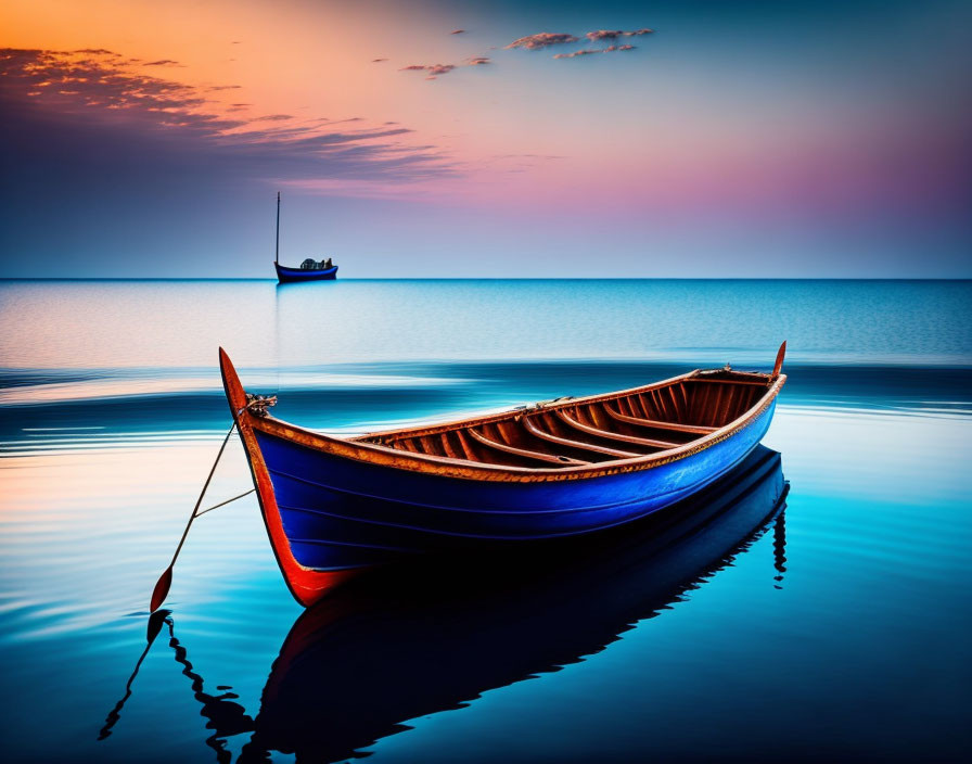 Lone row boat