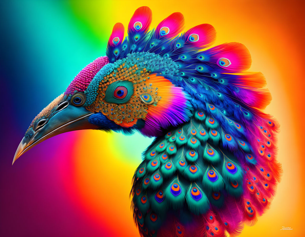 Peacock colors