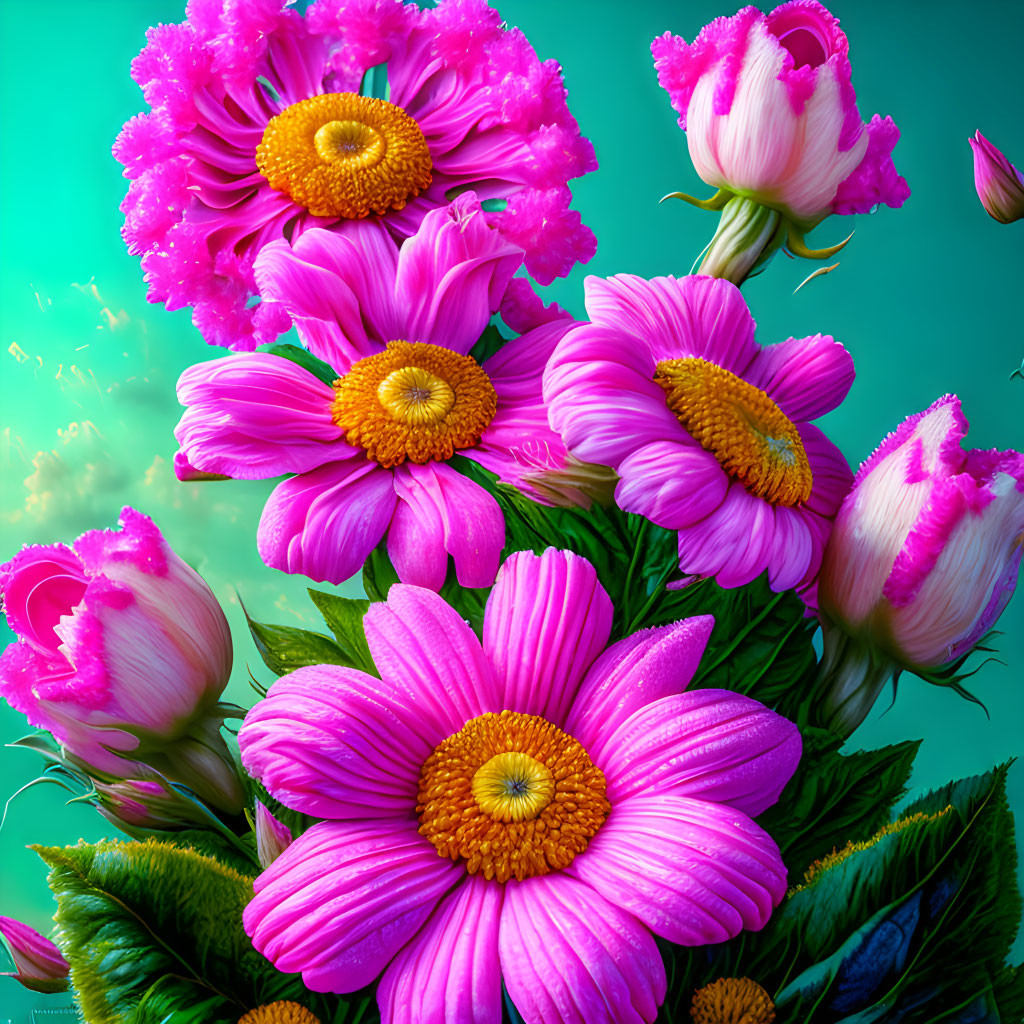Pinkish flowers 