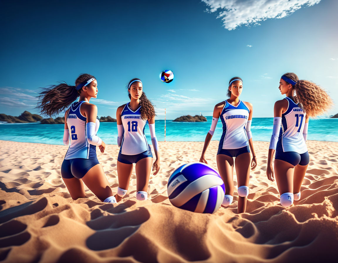 Beach volleyball team