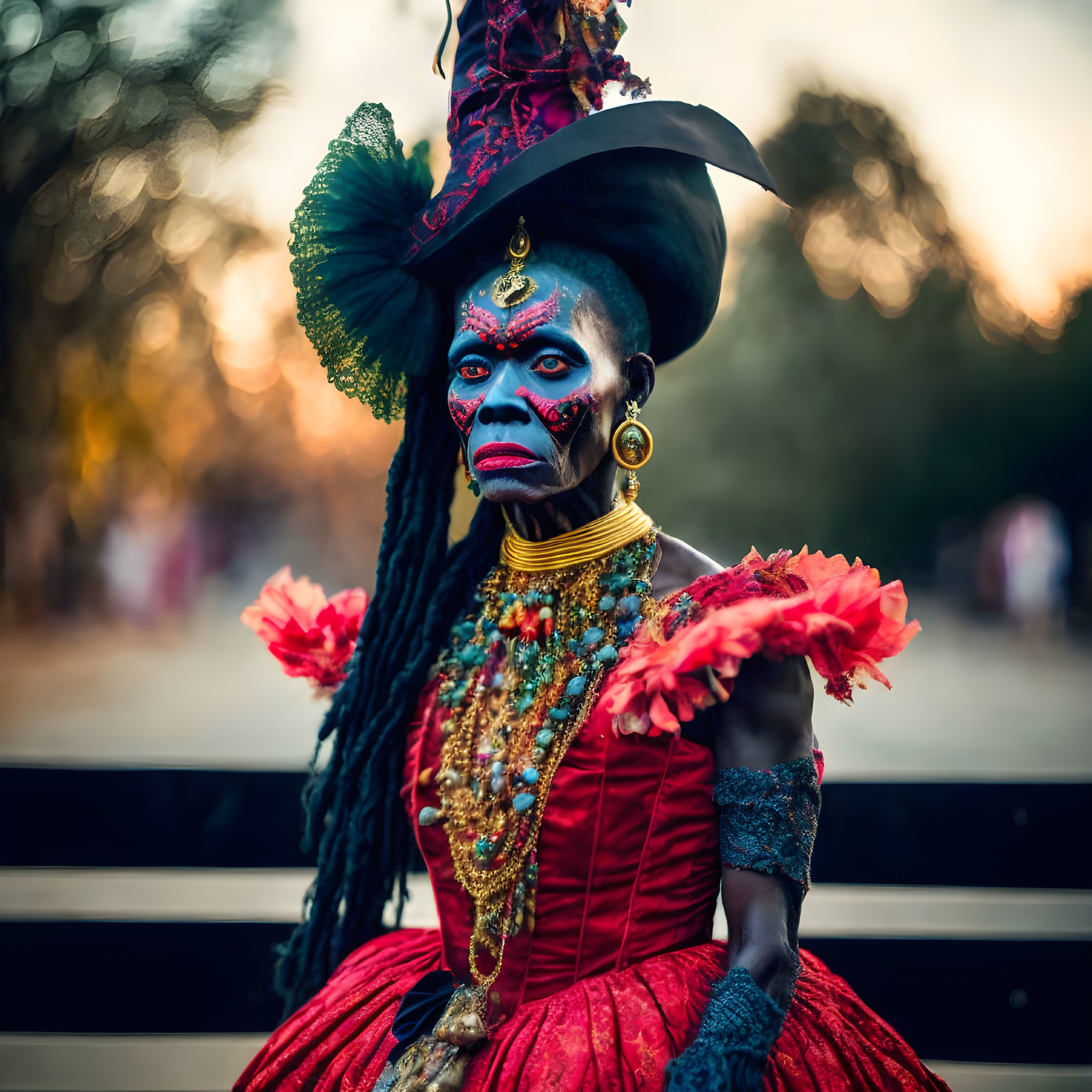 Photo of a voodoo witch