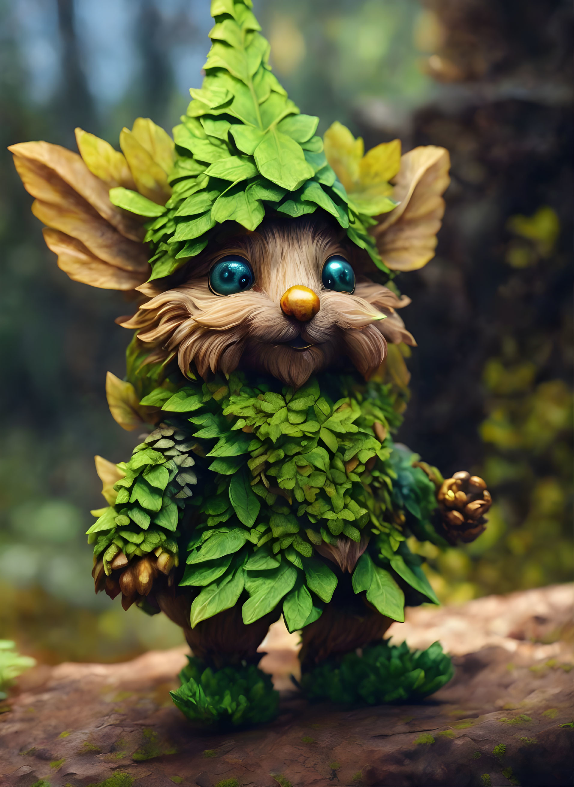 Leafy critter gnome