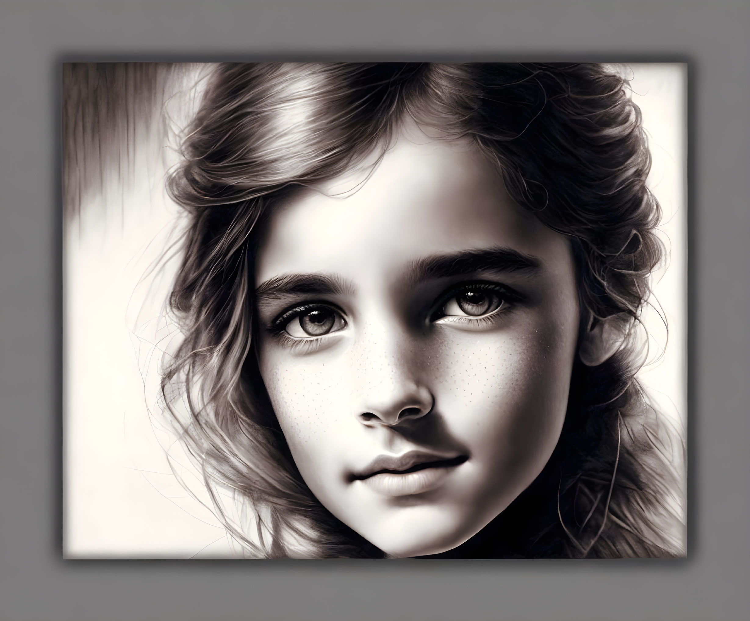 Beautiful portrait of a young girl
