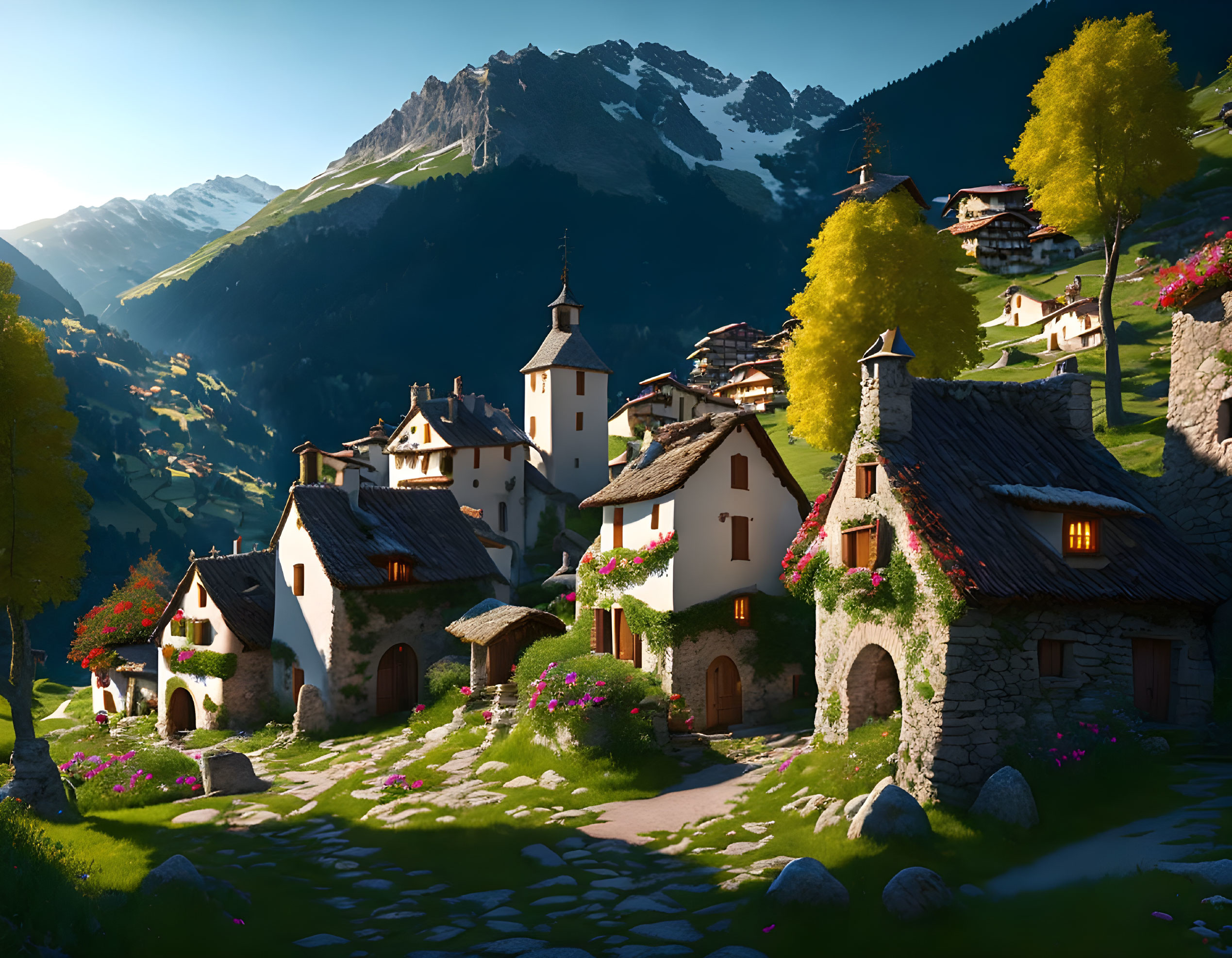 A small village in the french alps