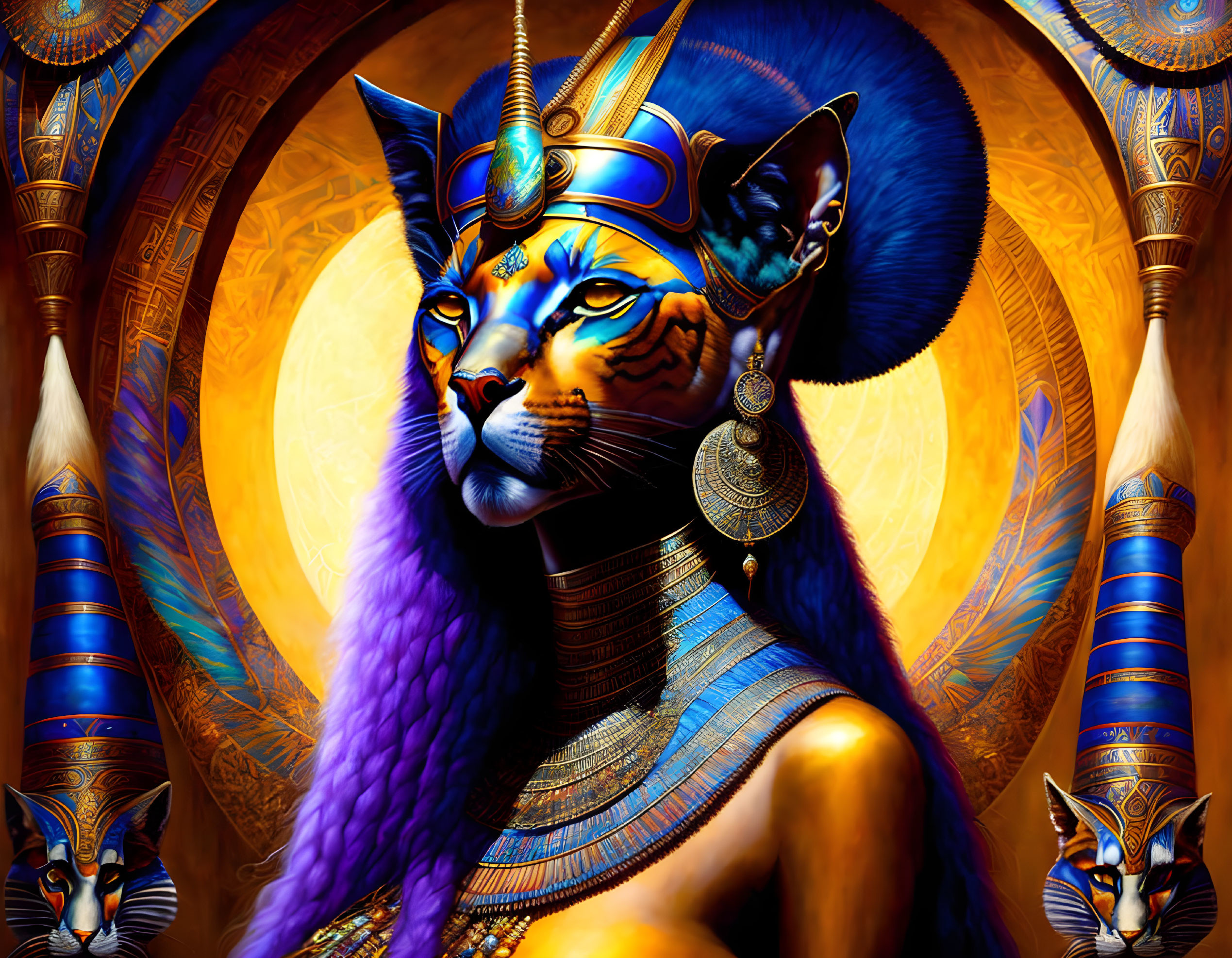 Sekhmet, is a lion-shaped Egyptian goddess