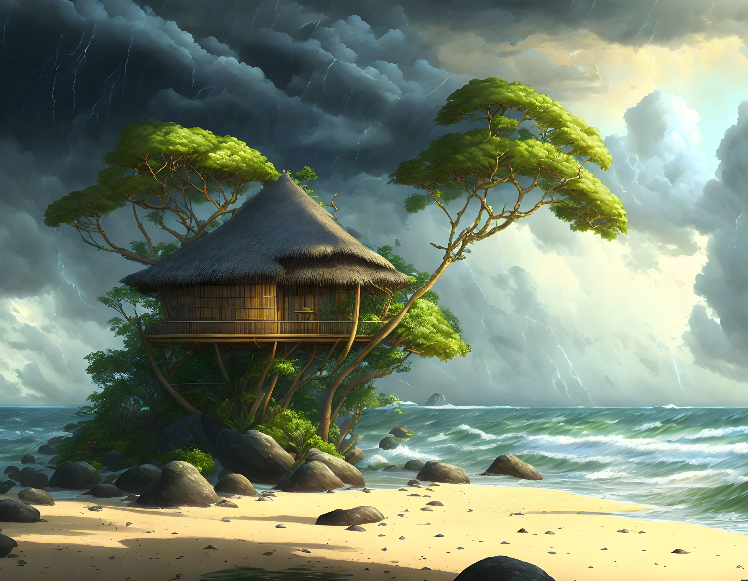  Bamboo beach house