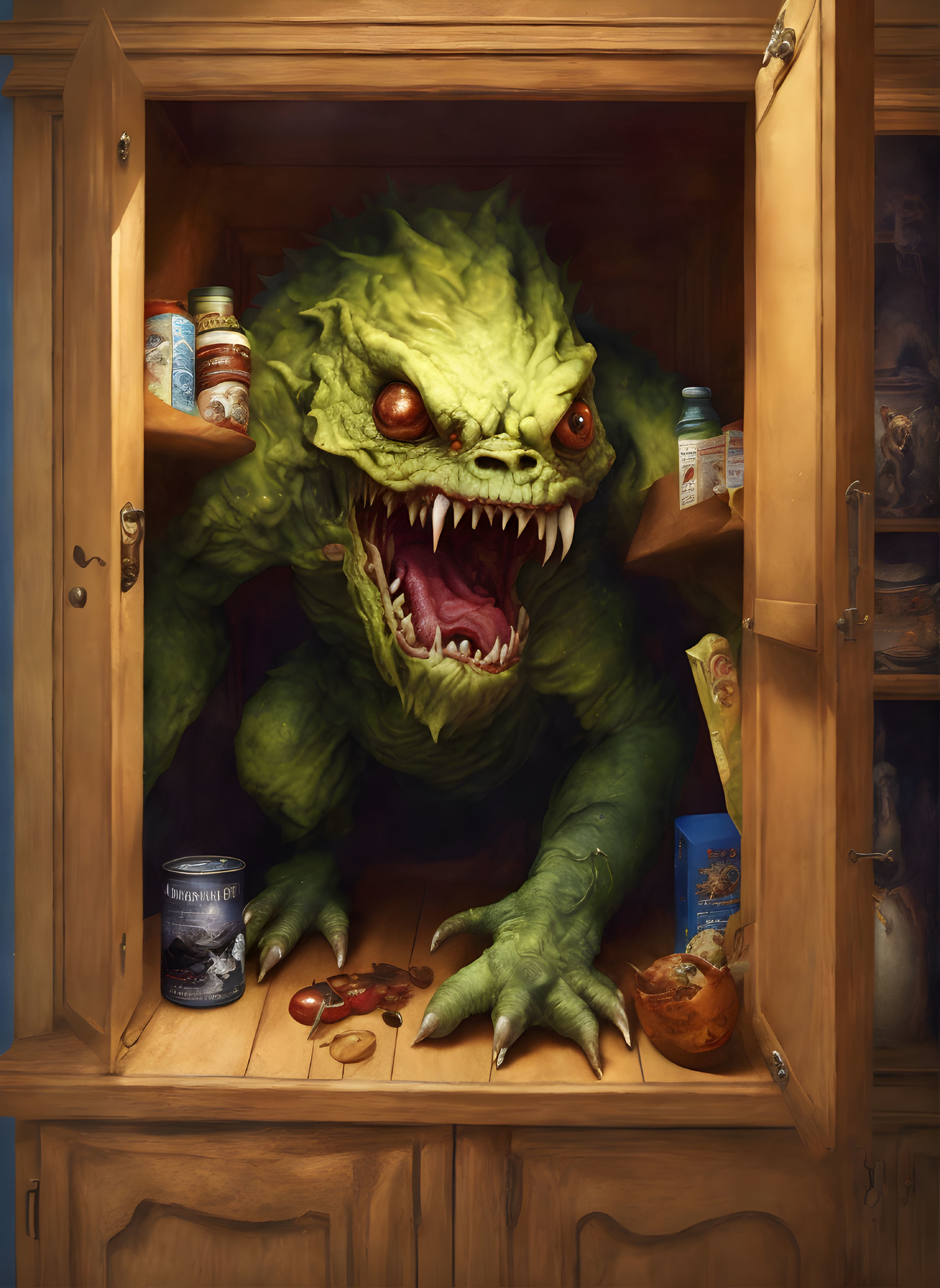 Monster comes out of my pantry