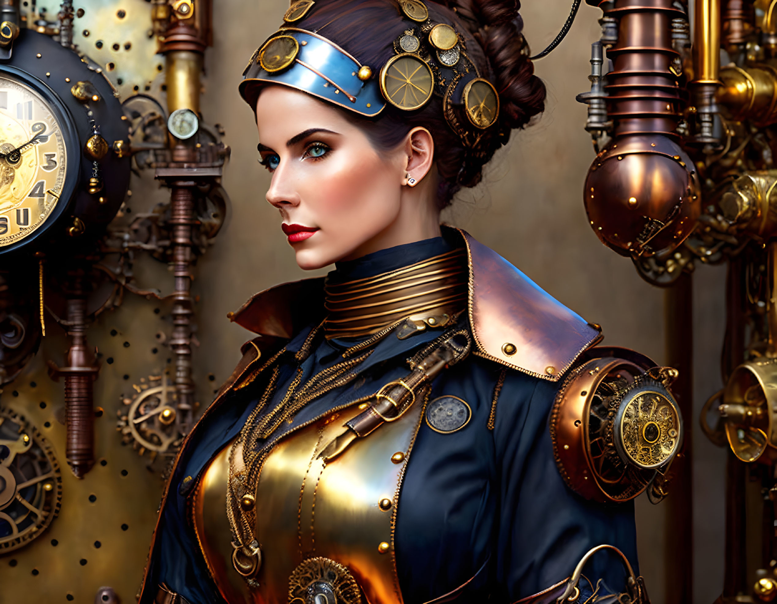 Beautiful Steampunk woman