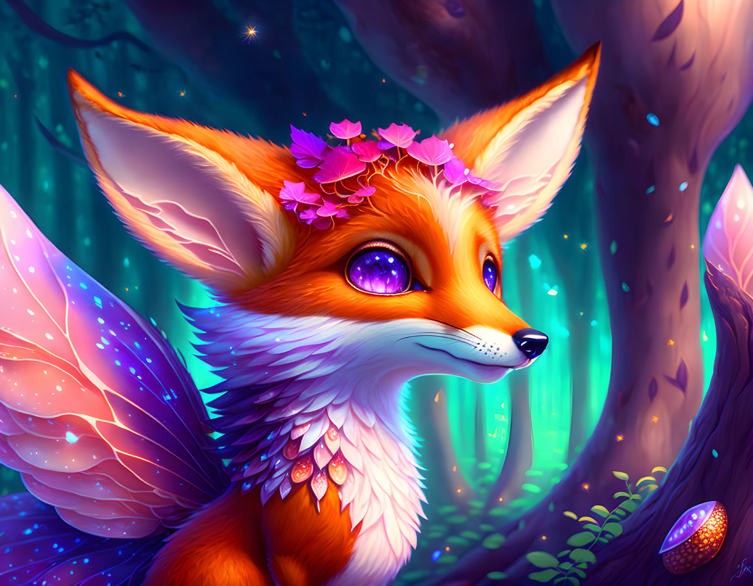  Little cute Fox Fairy