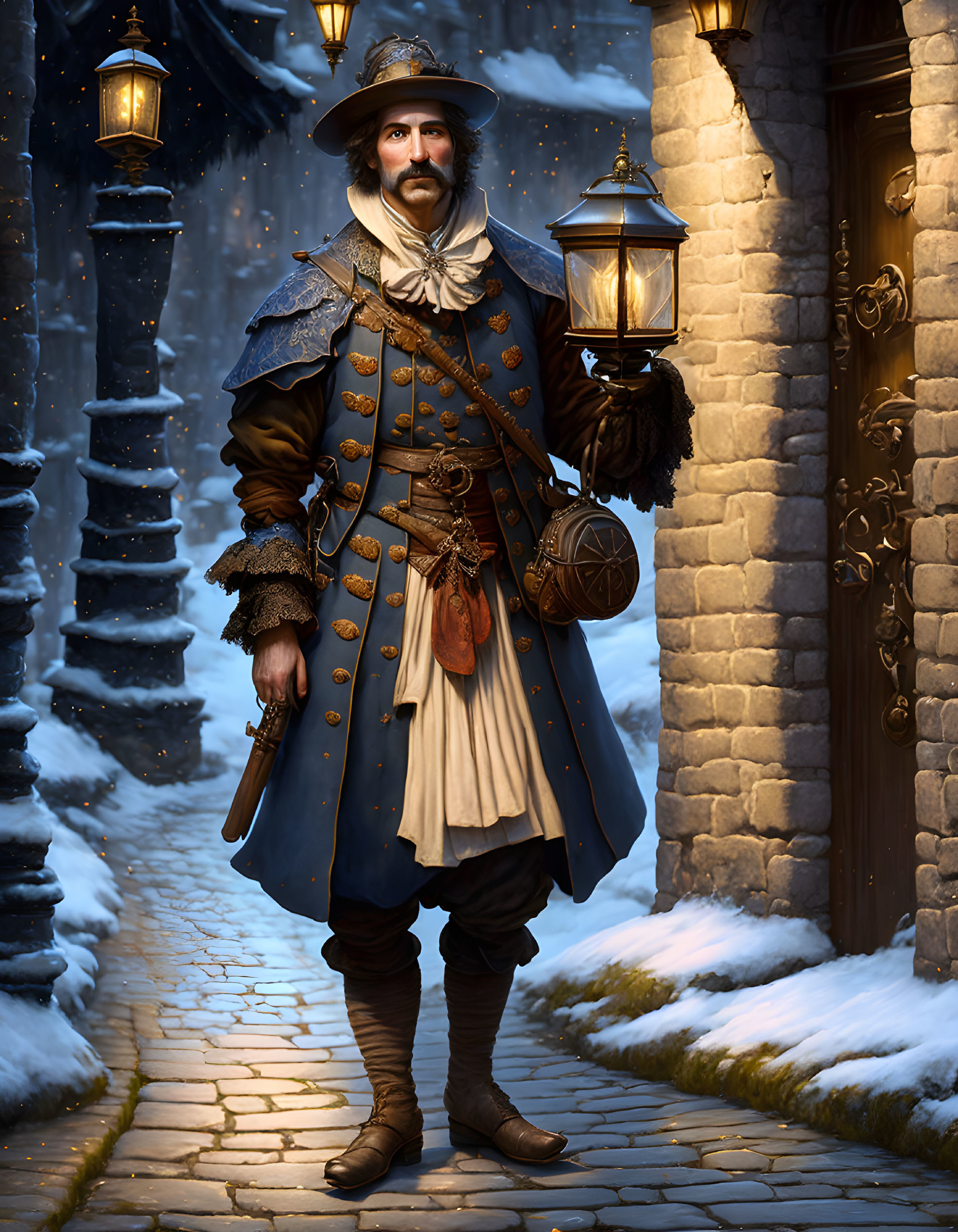  A 17th century night watchman