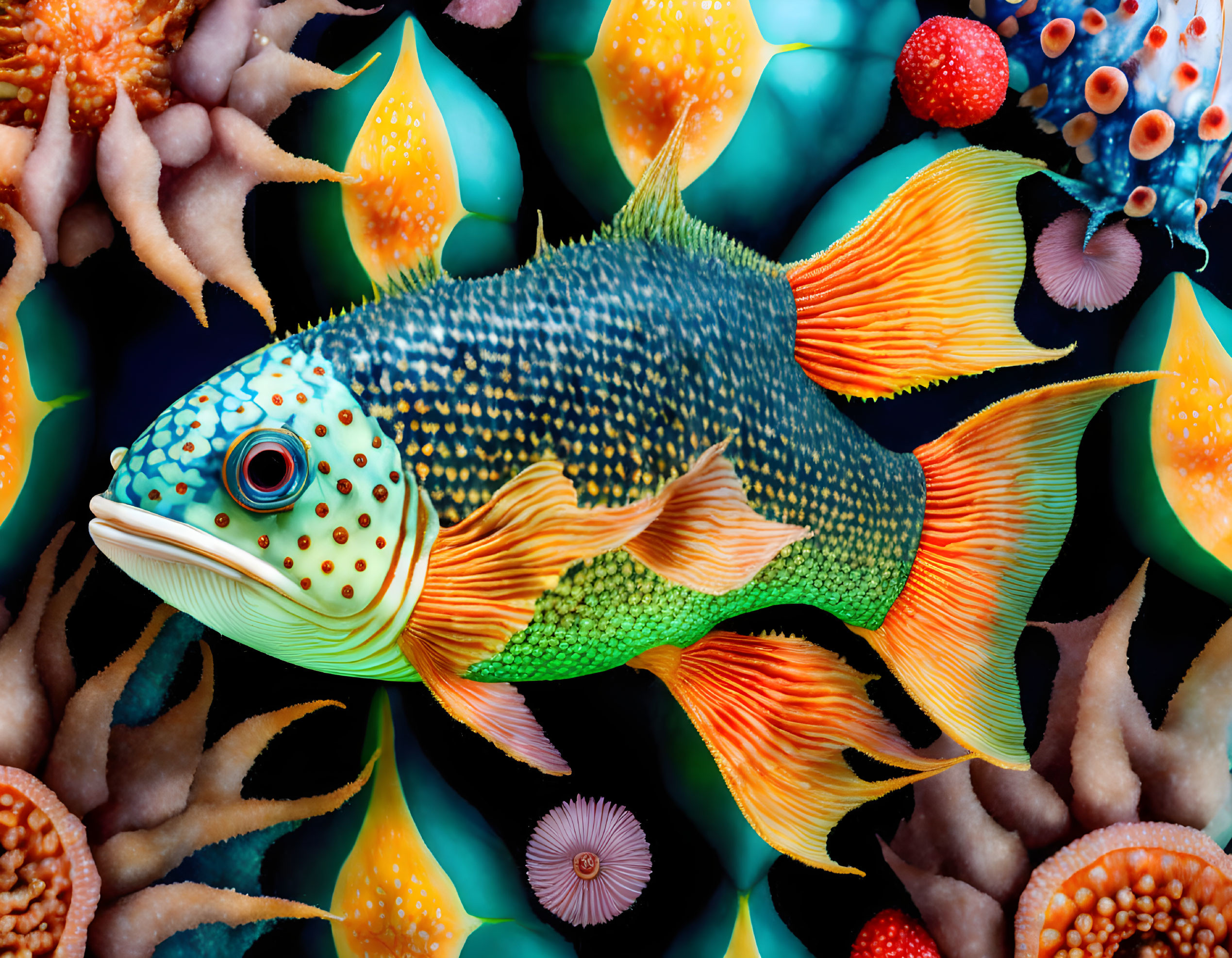 Sea fish, by Maria Sibylla Merian