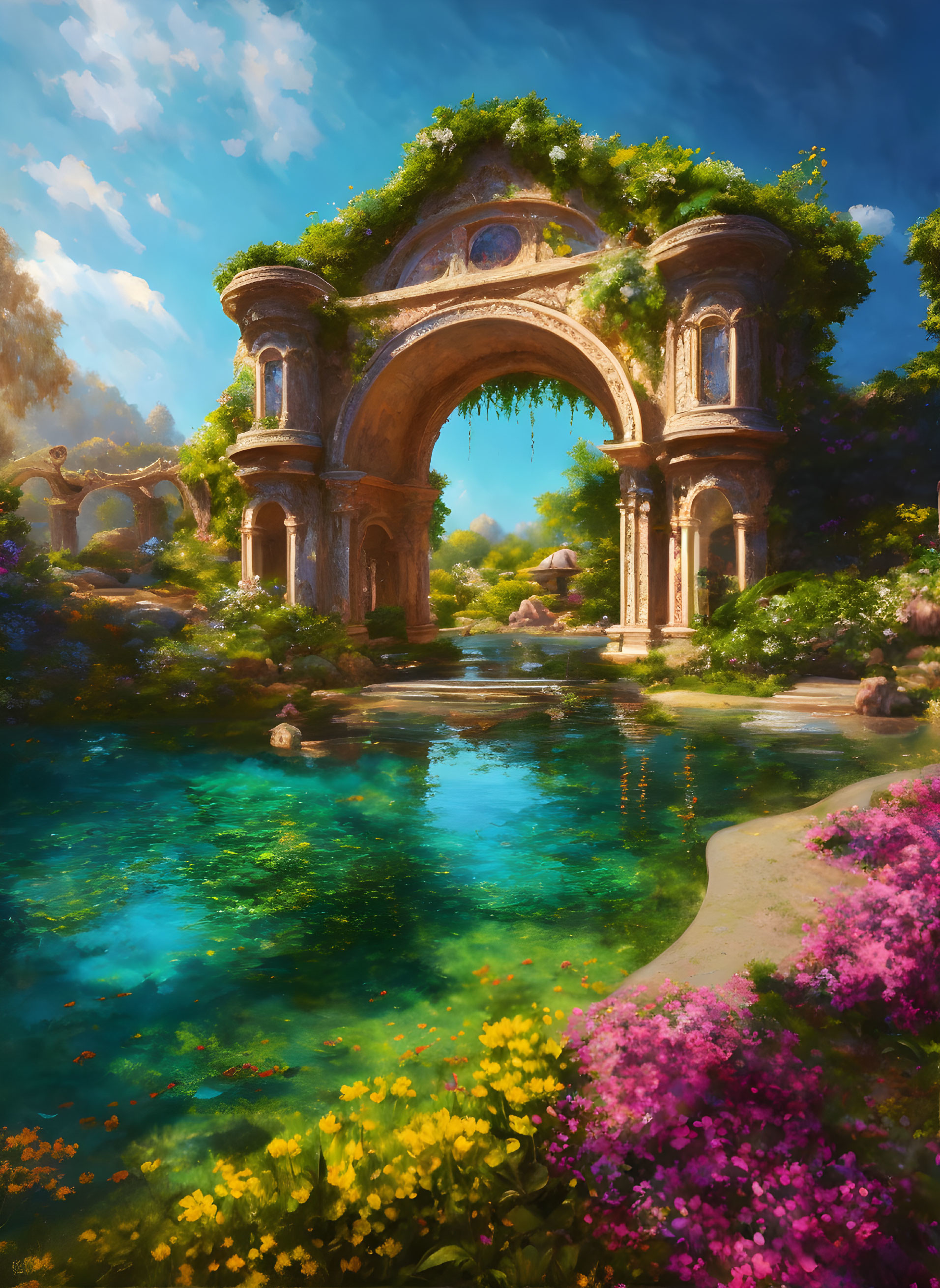 Incredible summer Fantasy garden