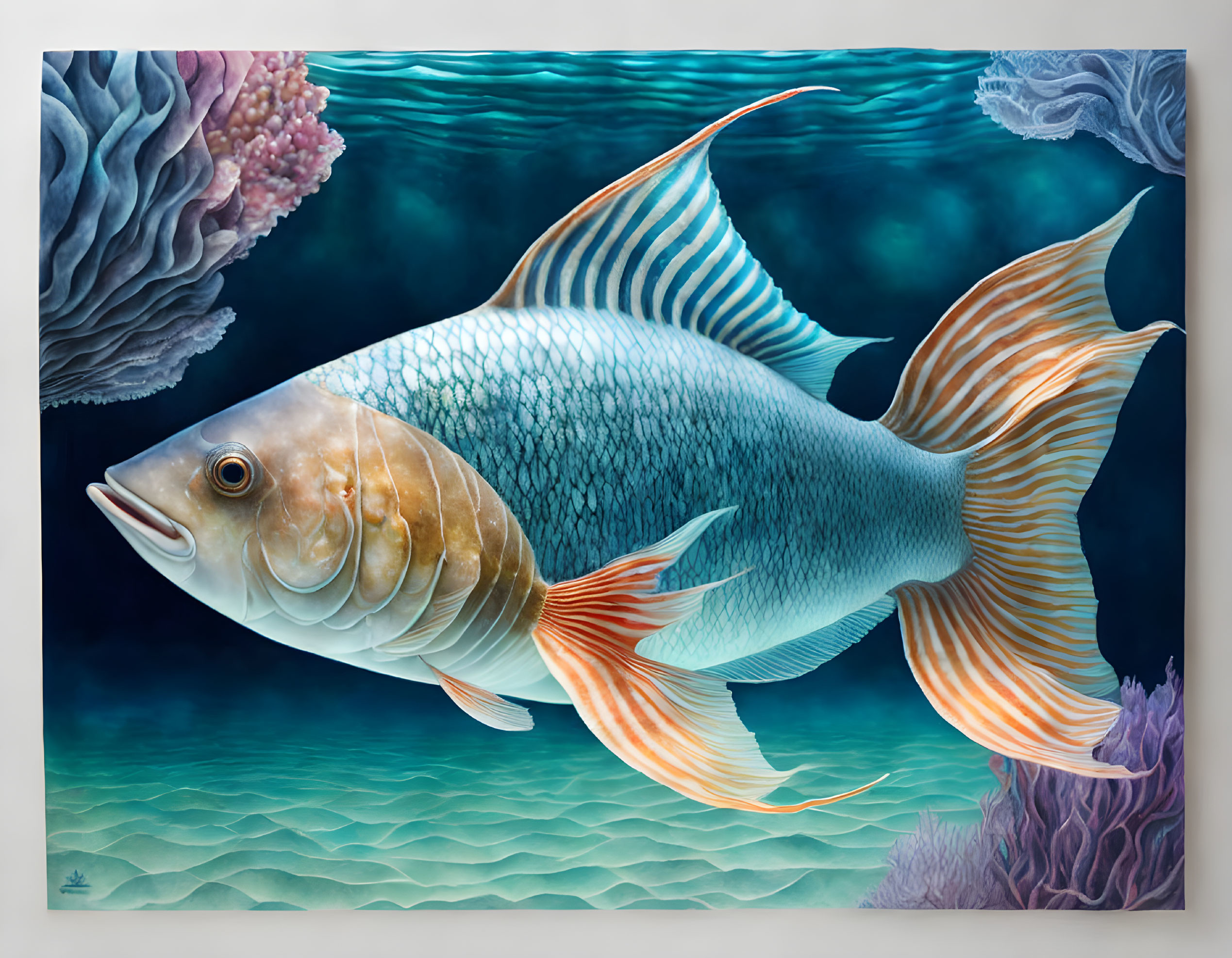  Deep sea fish, by Maria Sibylla Merian