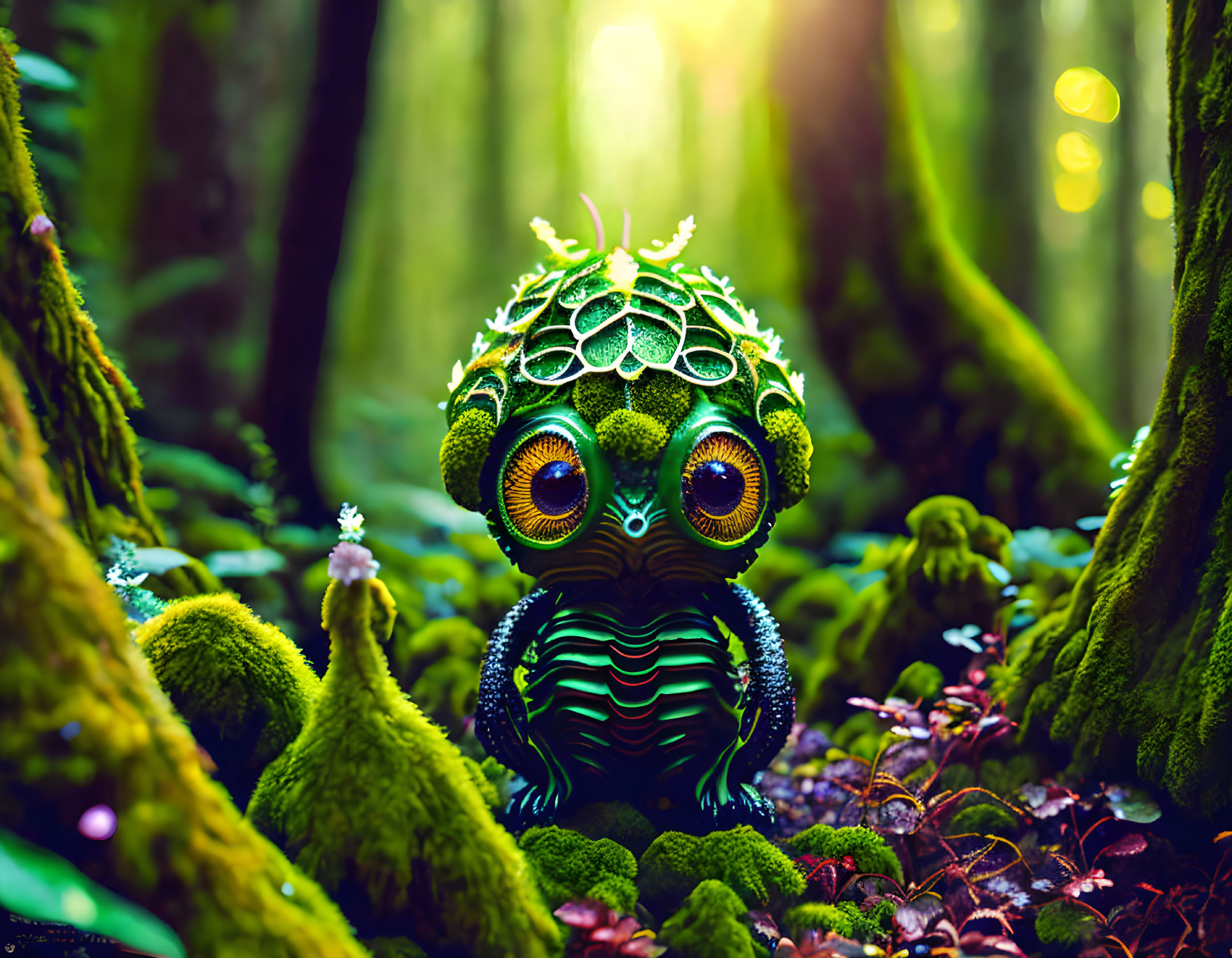 A very cute forest alien