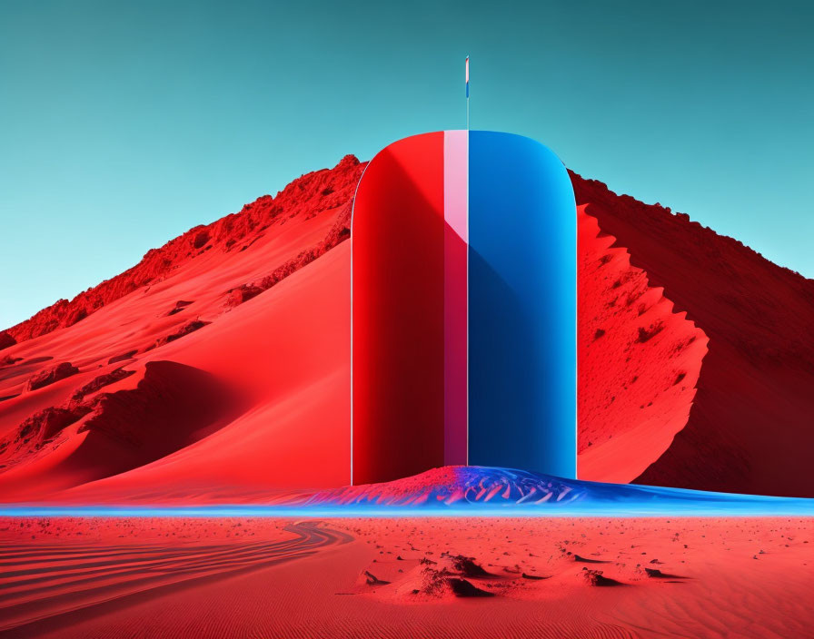Red and Blue planet border