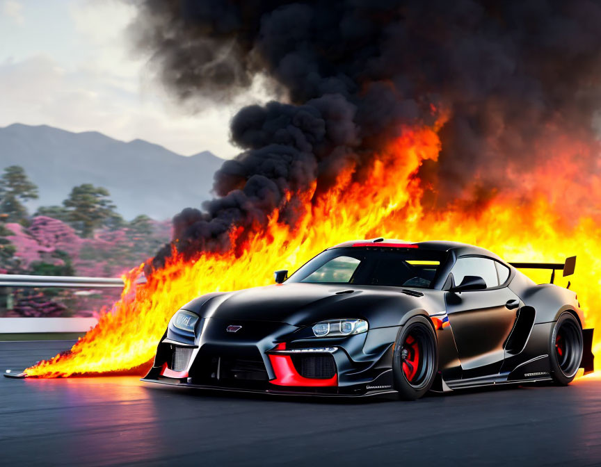 Supra with fire