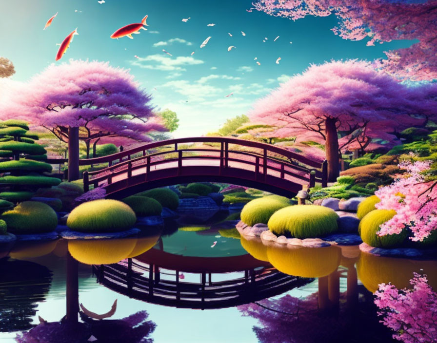  A tranquil Japanese garden 
