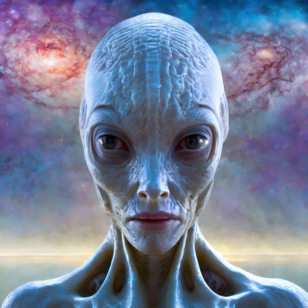 Futuristic Alien Human Hybrid