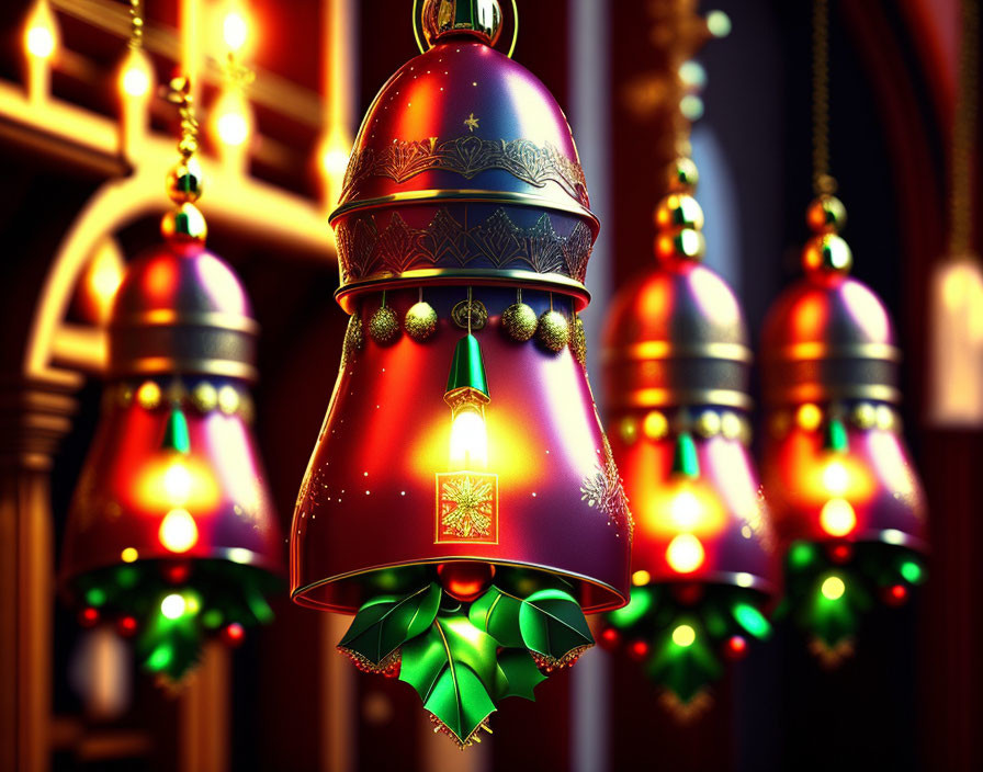 christmas bells in a church