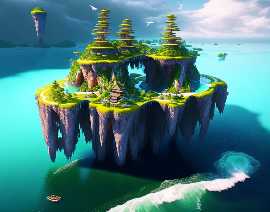 A flying Island 