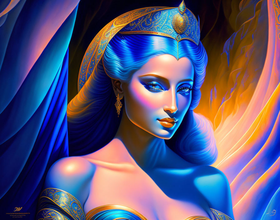 Electic Blue Goddess